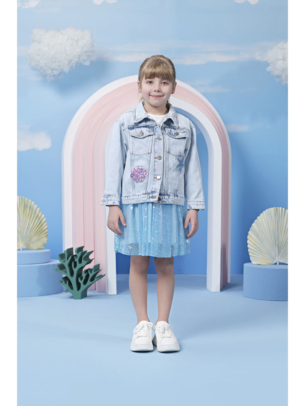 Mavi Kız Çocuk Denim Ceket