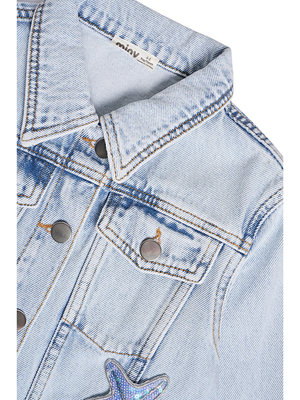 Mavi Kız Çocuk Denim Ceket-3