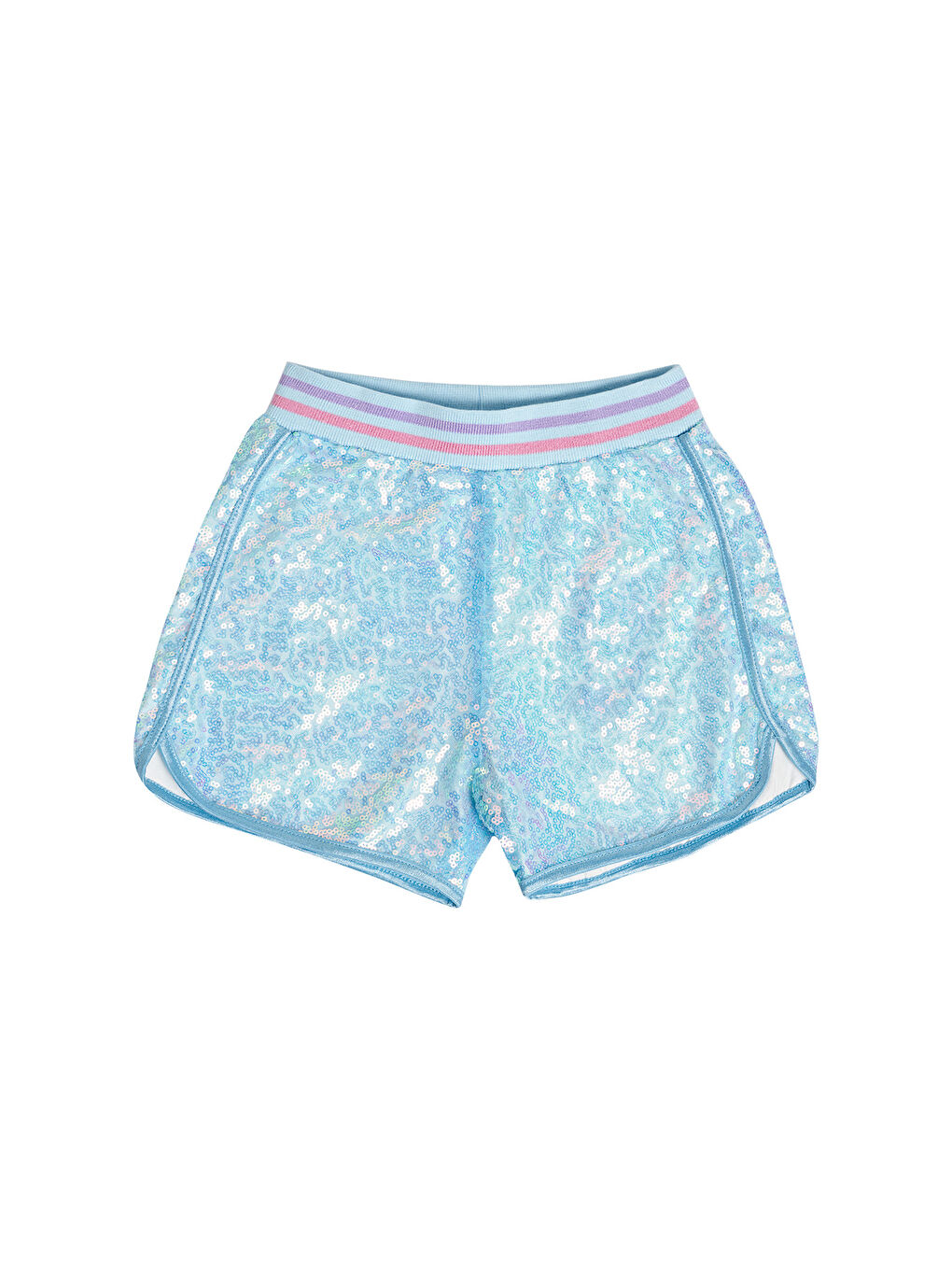 Mavi Kız Çocuk Payetli Şort-2