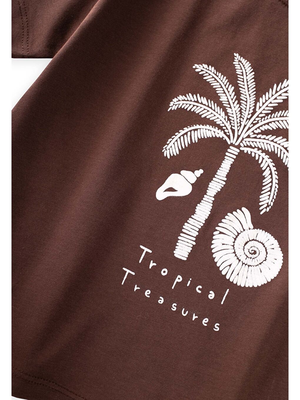 Keten Pantolon Takım 2-10 Yaş Kahverengi-2