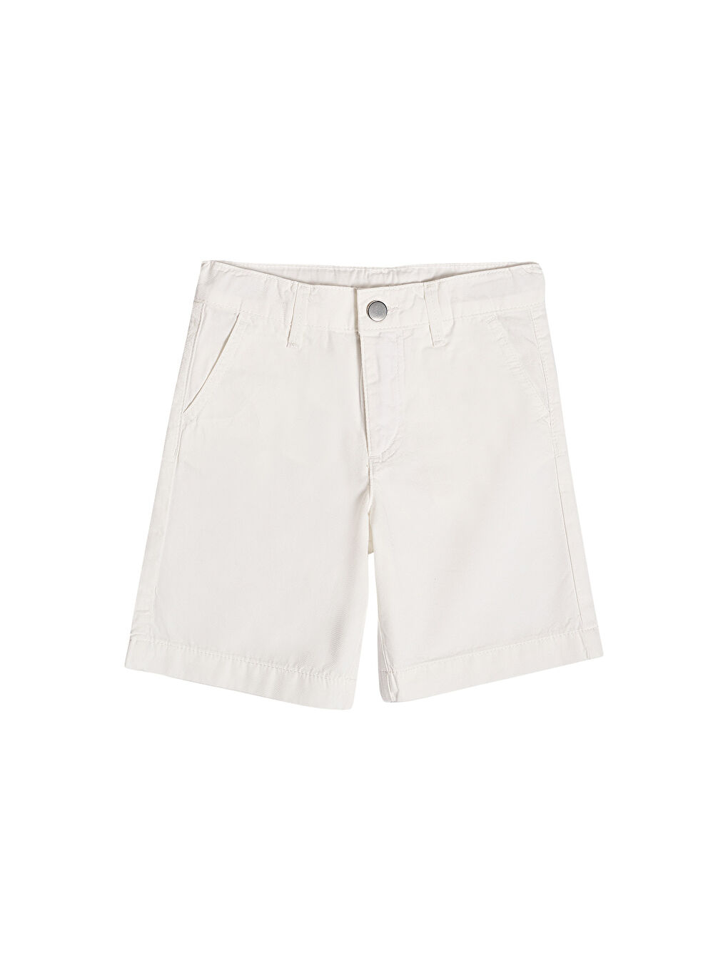 Beyaz Erkek Çocuk Bermuda Şort-1