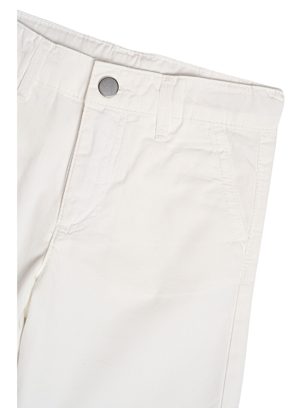 Beyaz Erkek Çocuk Bermuda Şort-2