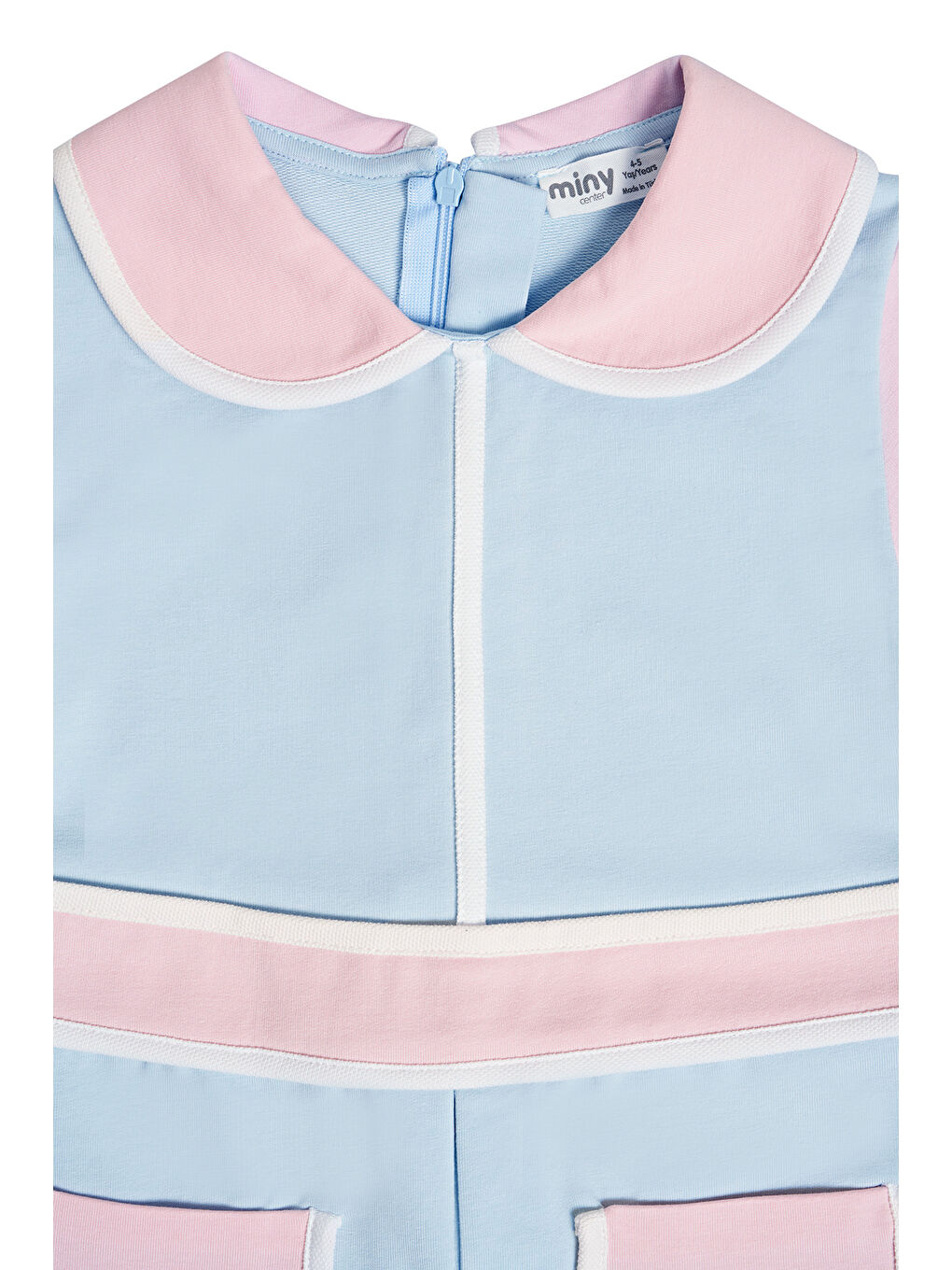 Karışık Kız Çocuk Bebe Yaka Kısa Kollu Örme Elbise-4