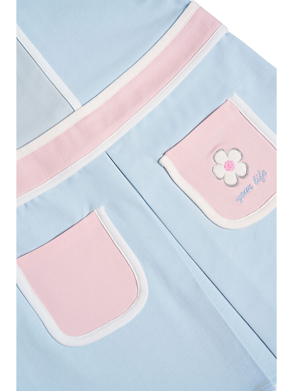 Karışık Kız Çocuk Bebe Yaka Kısa Kollu Örme Elbise-6