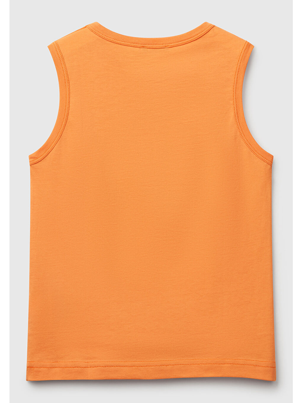 Erkek Çocuk Turuncu Benetton Logo Baskılı Atlet-1