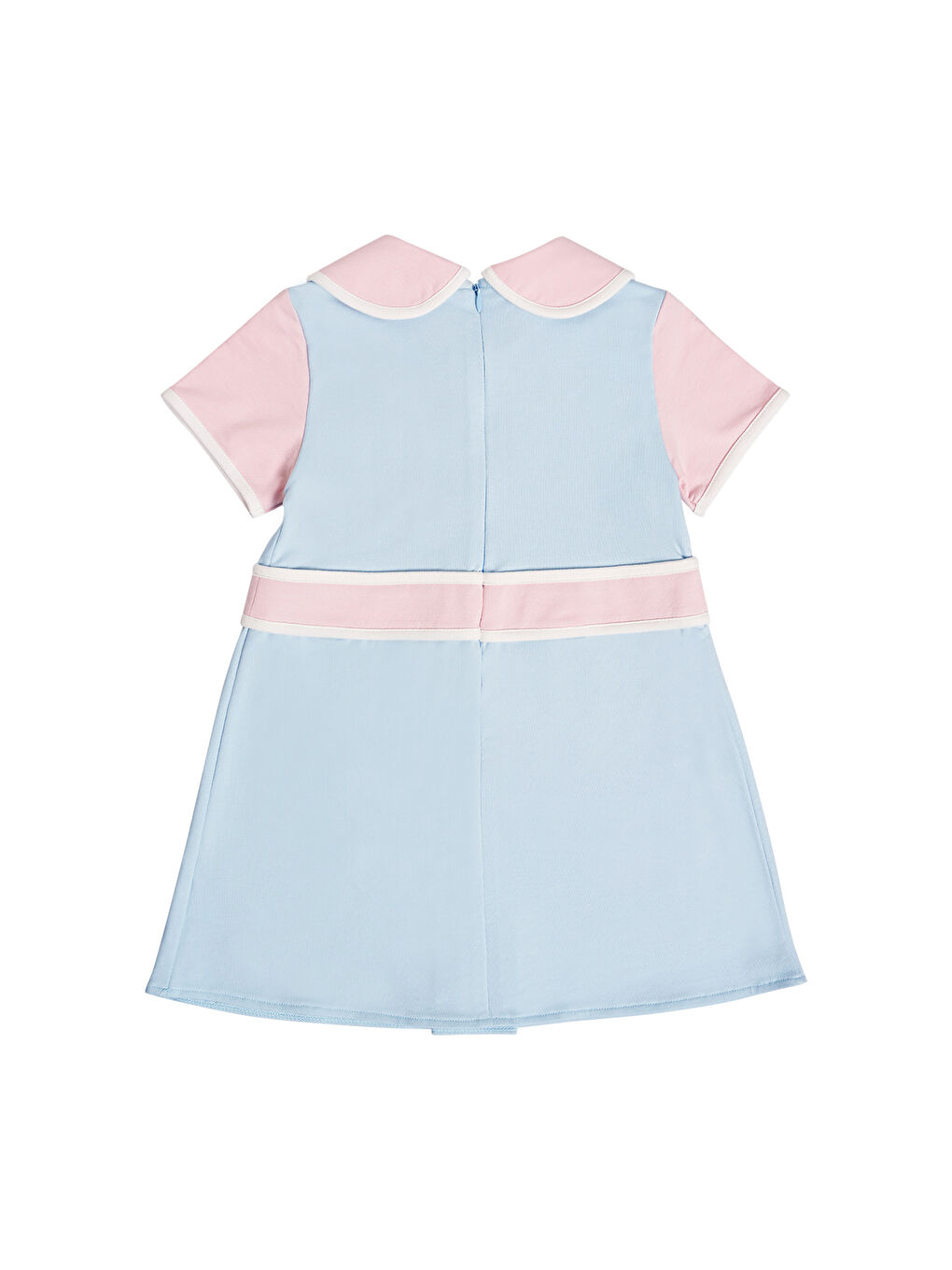 Karışık Kız Çocuk Bebe Yaka Kısa Kollu Örme Elbise-7
