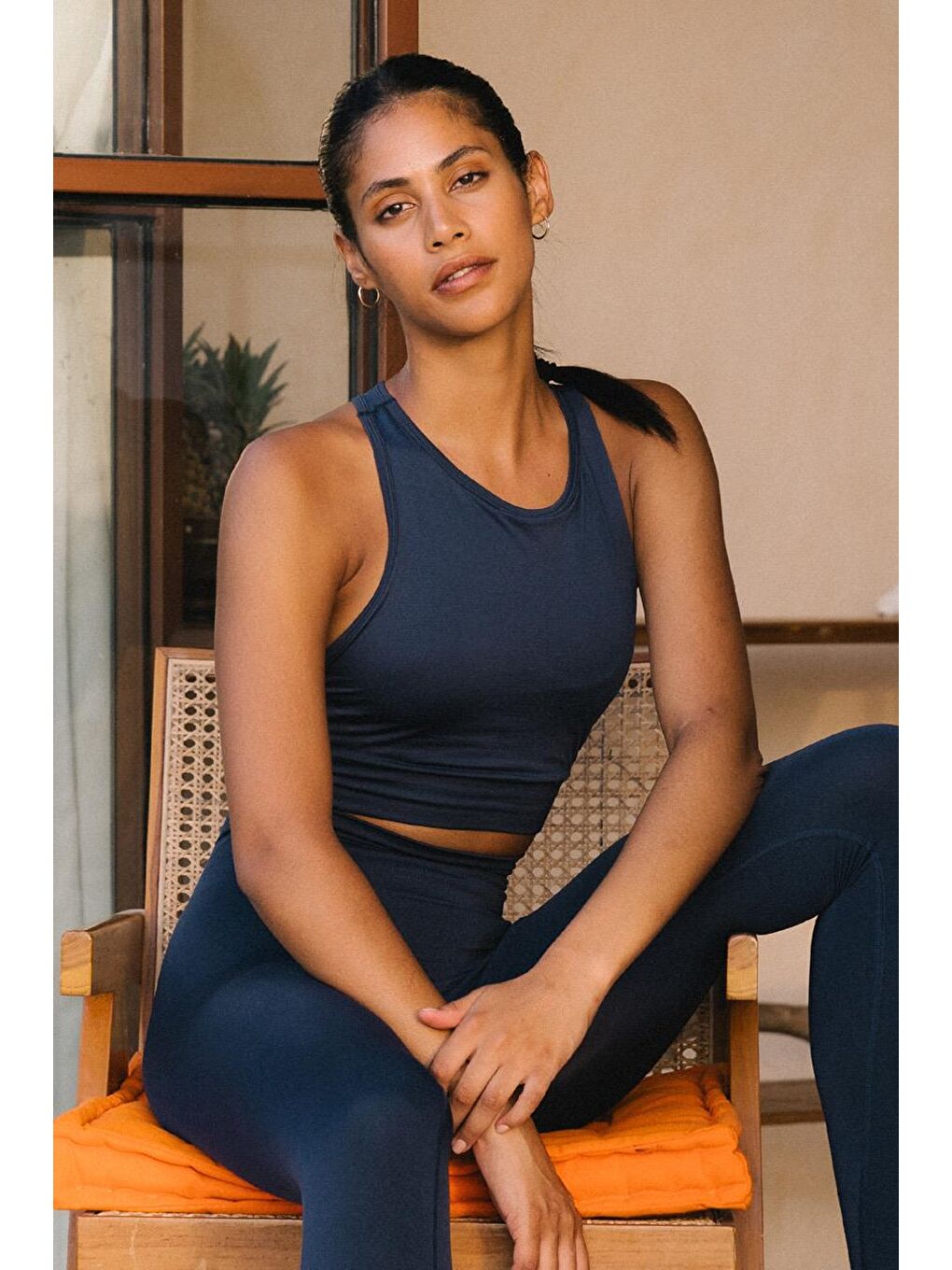 JERF Lacivert Vella Racerback Konfor Sport Bra Lacivert