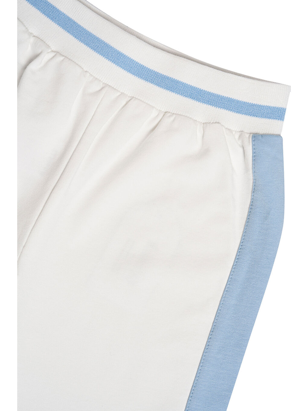 Beyaz Erkek Çocuk Örme Şort-3