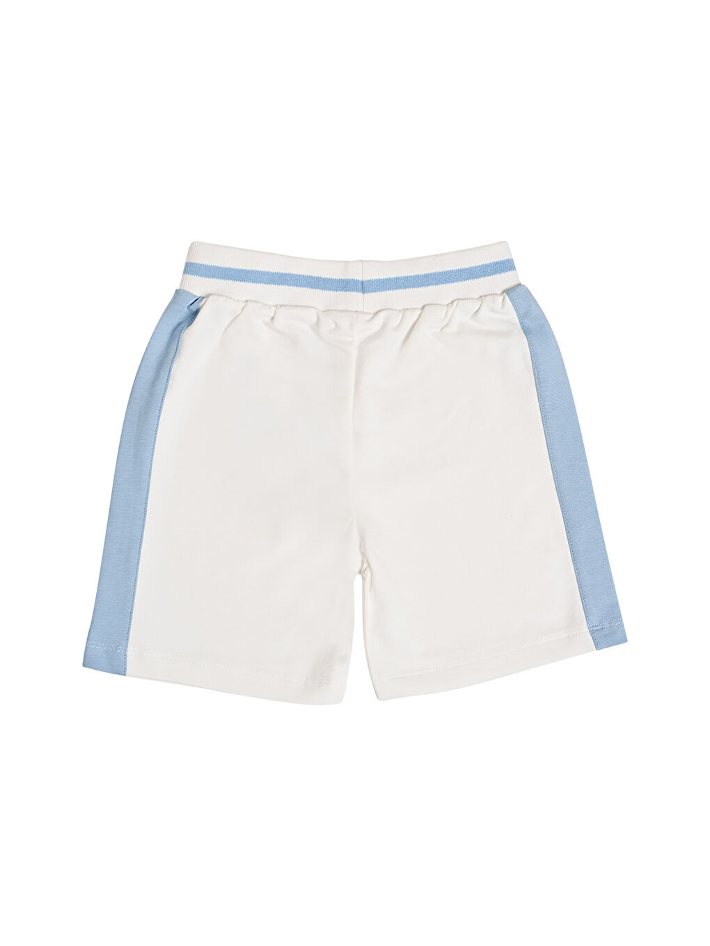 Beyaz Erkek Çocuk Örme Şort-4