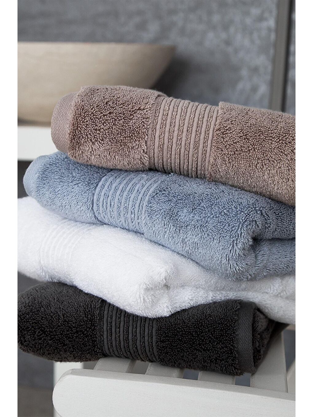 Bej Chaletti Aspen Premium Banyo Havlusu Angora Beige 75x150-4