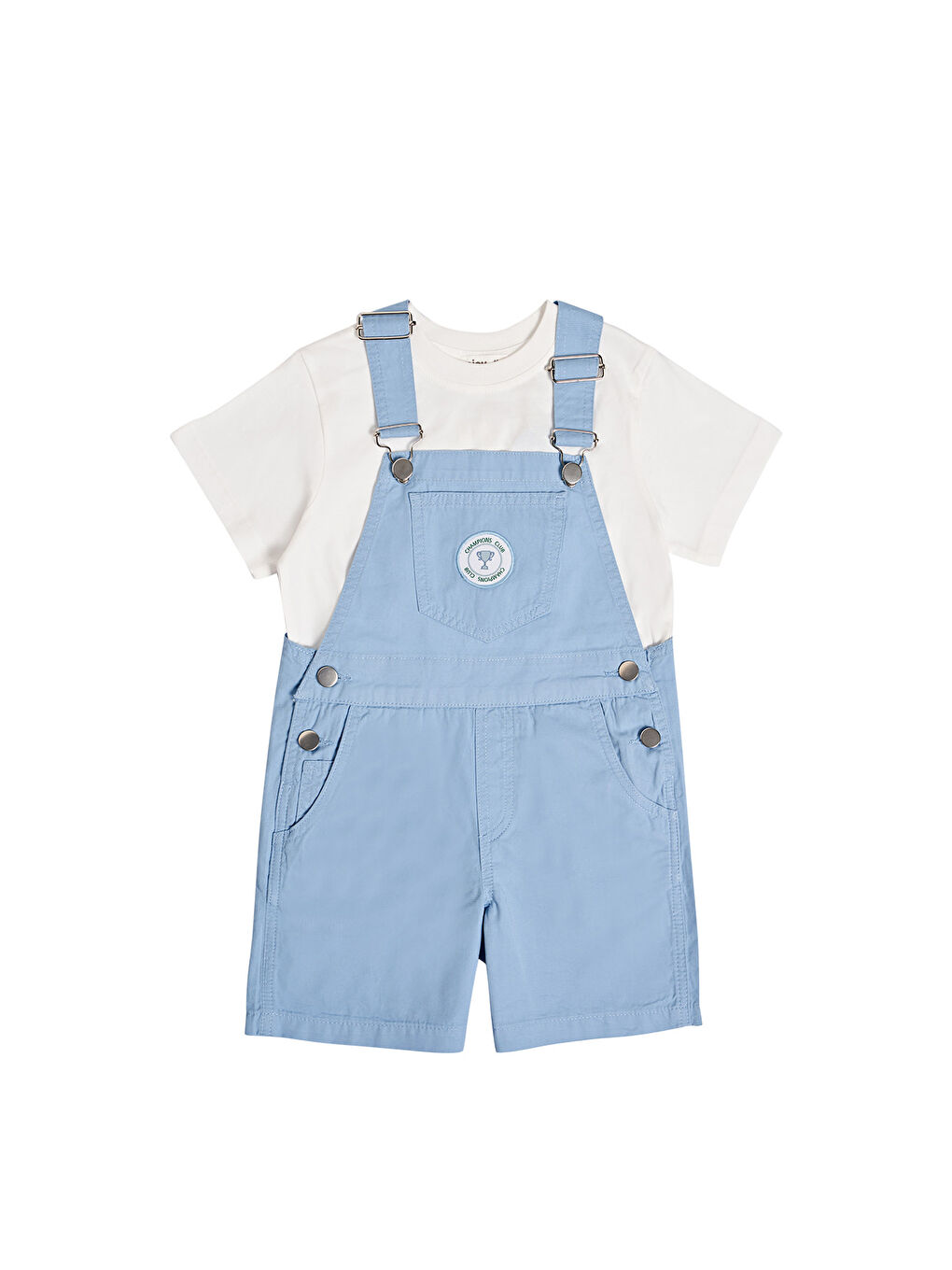 Karışık Erkek Çocuk Tshırt Şort Salopet Takım-1