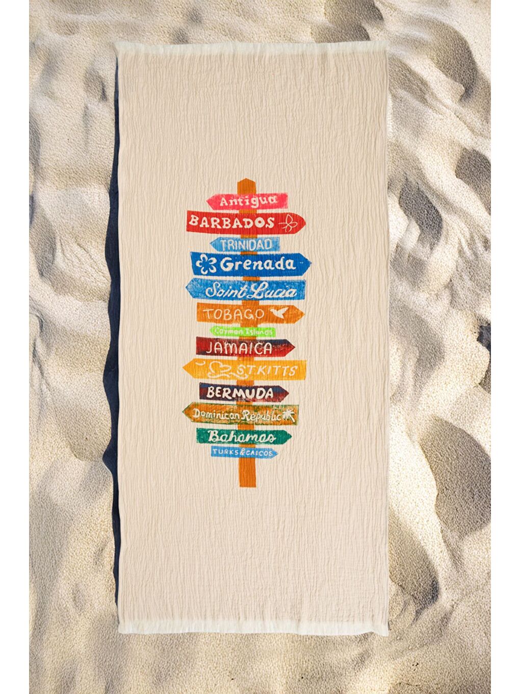 Ekru Organik %100 Pamuk Müslin Peştemal - Nomada-1