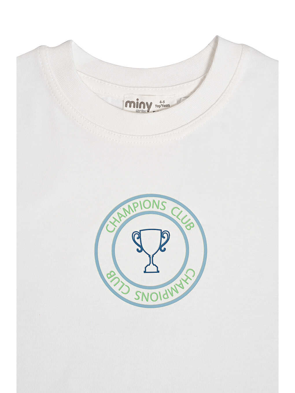 Beyaz Erkek Çocuk Kısa Kollu Baskılı Tshırt-3