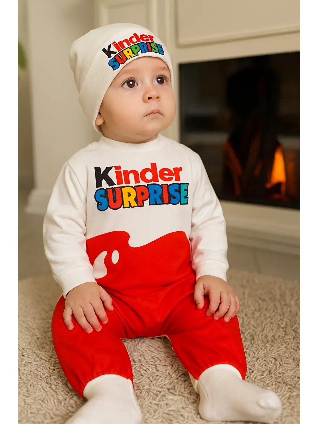 Beyaz Kinder Sürpriz Tulum Bere Takım