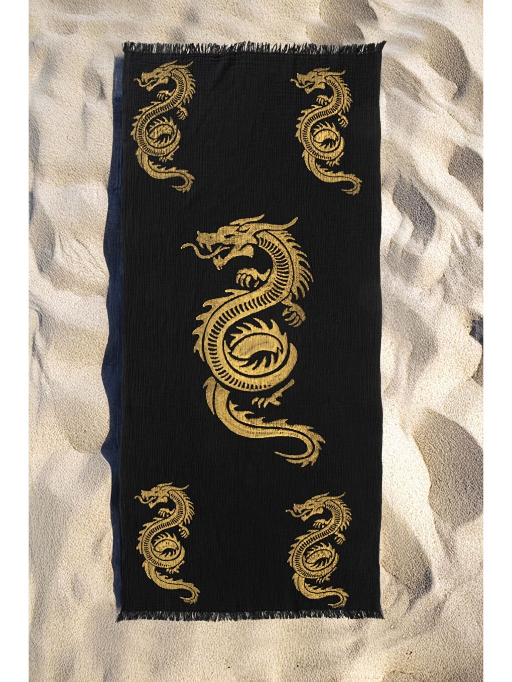 Sarı Organik %100 Pamuk Müslin Peştemal - Viserion-1