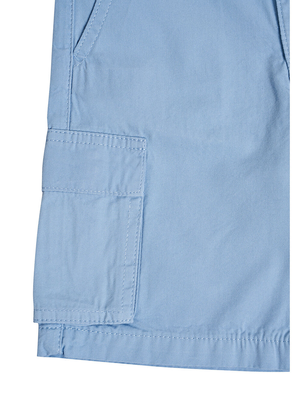 Mavi Erkek Çocuk Kargo Cepli Bermuda Şort-2