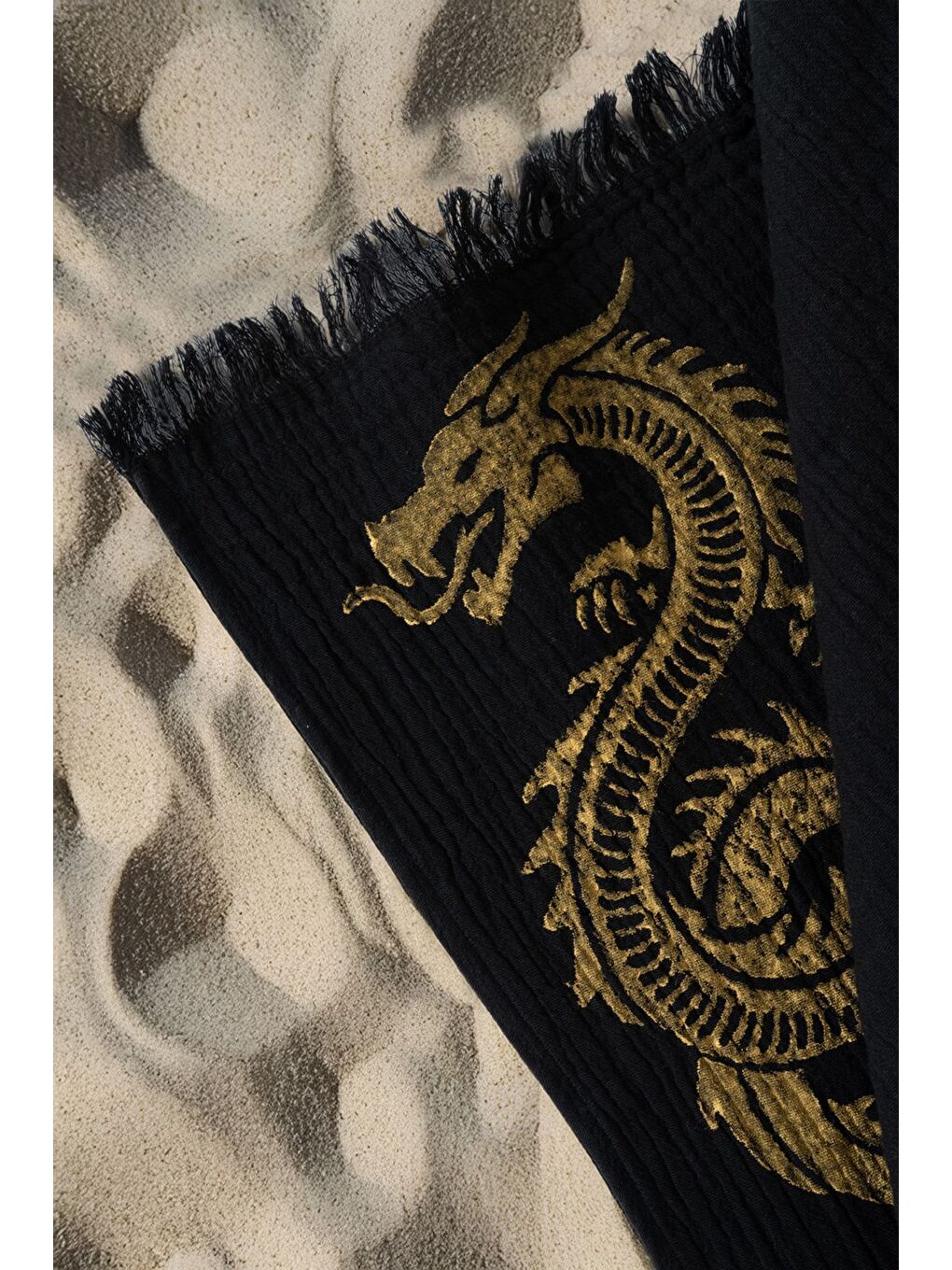 Sarı Organik %100 Pamuk Müslin Peştemal - Viserion-2