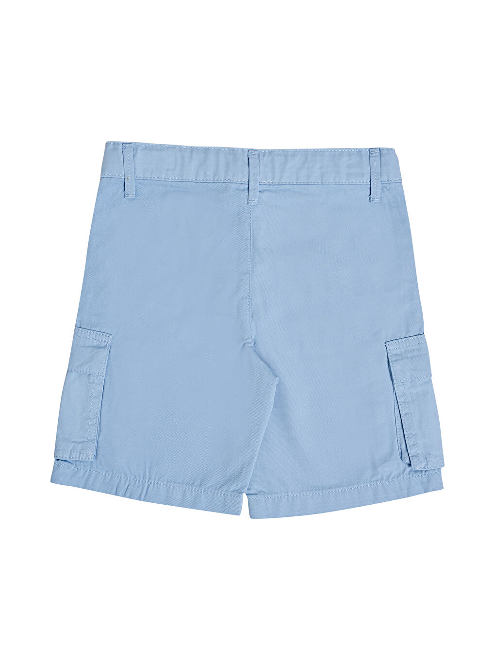 Mavi Erkek Çocuk Kargo Cepli Bermuda Şort-5