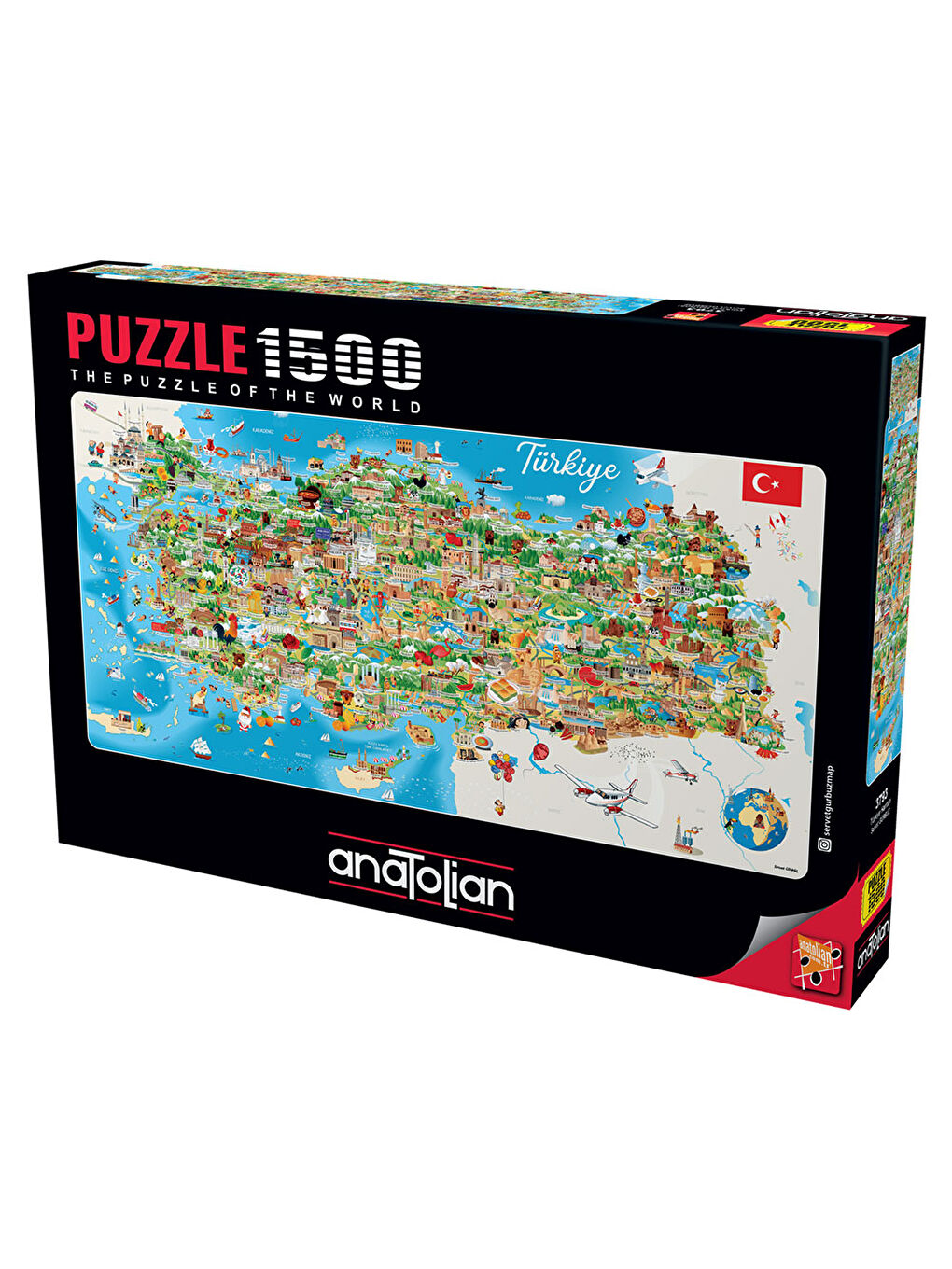 Anatolian Puzzle 1500 Parça Türkiye Haritası 3793