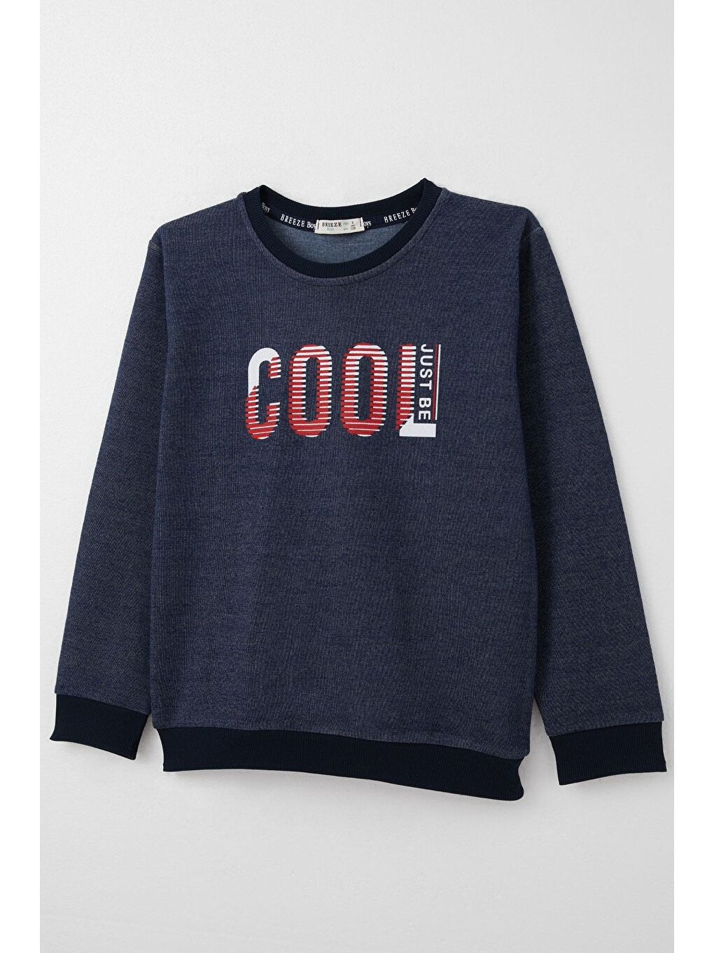 Erkek Çocuk Eşofman Takım Motivasyon Temalı Cool Yazı Baskılı Lacivert Melanj (4-8 Yaş)-5