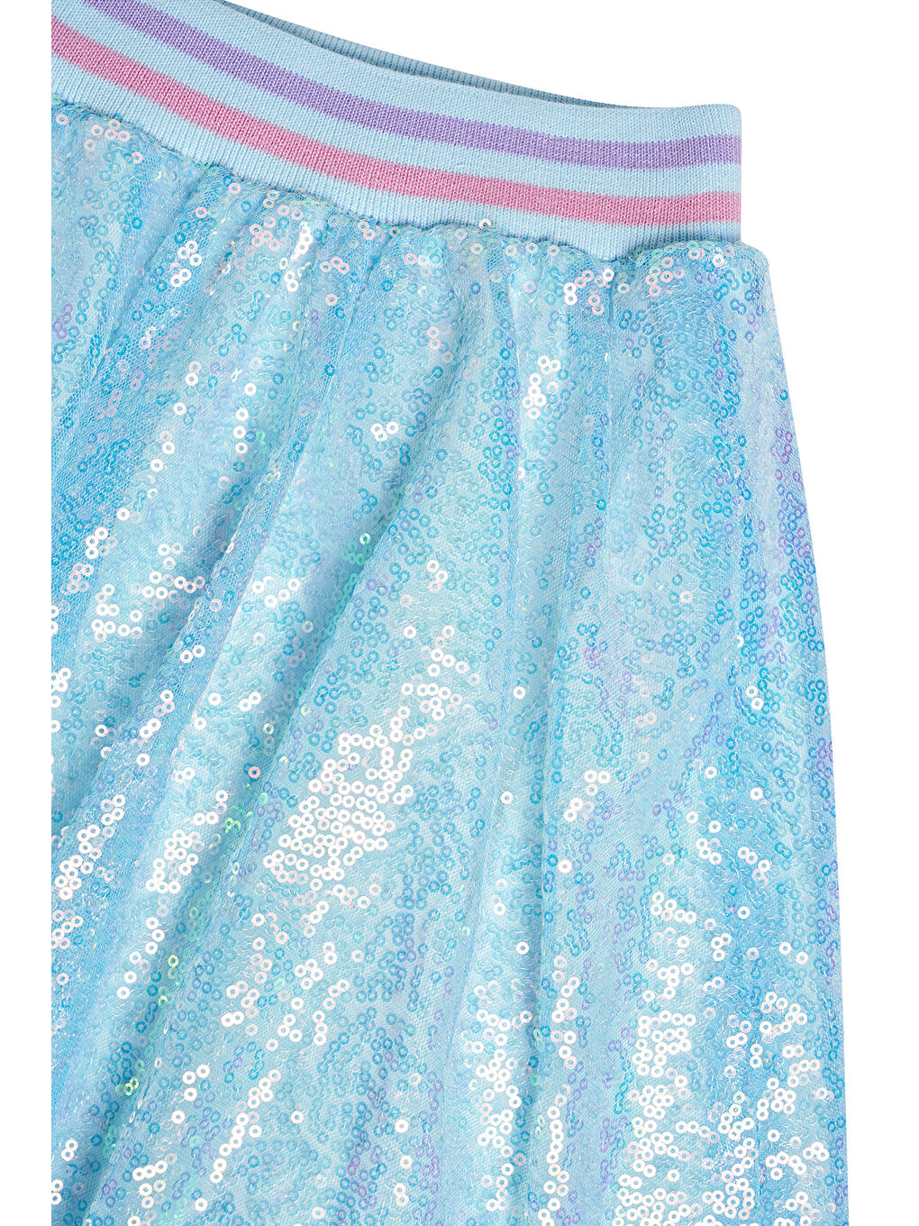 Mavi Kız Çocuk Payetli Etek-3