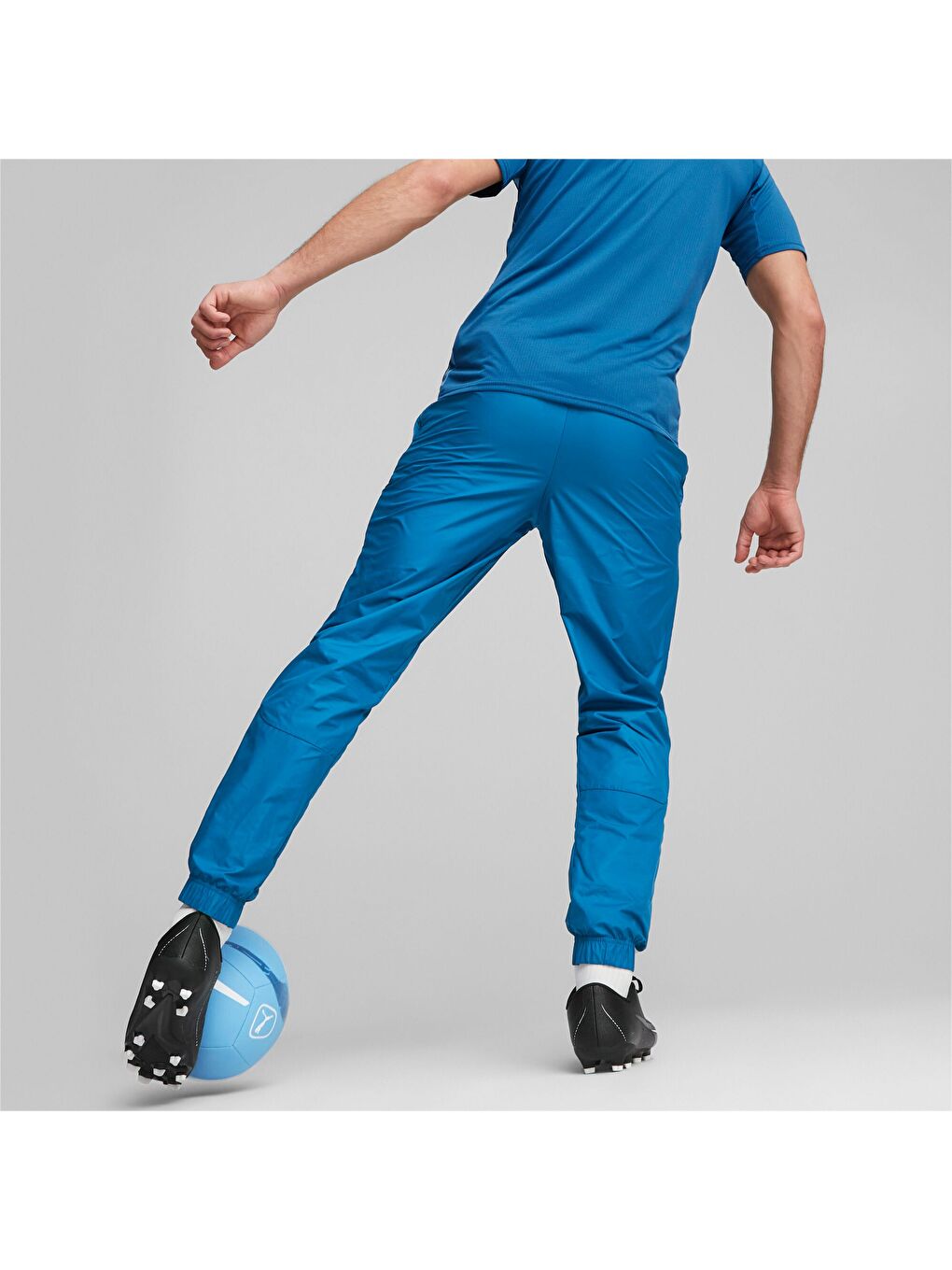 Mavi Manchester CITY F.C. Prematch Erkek Dokuma Eşofman Altı-6