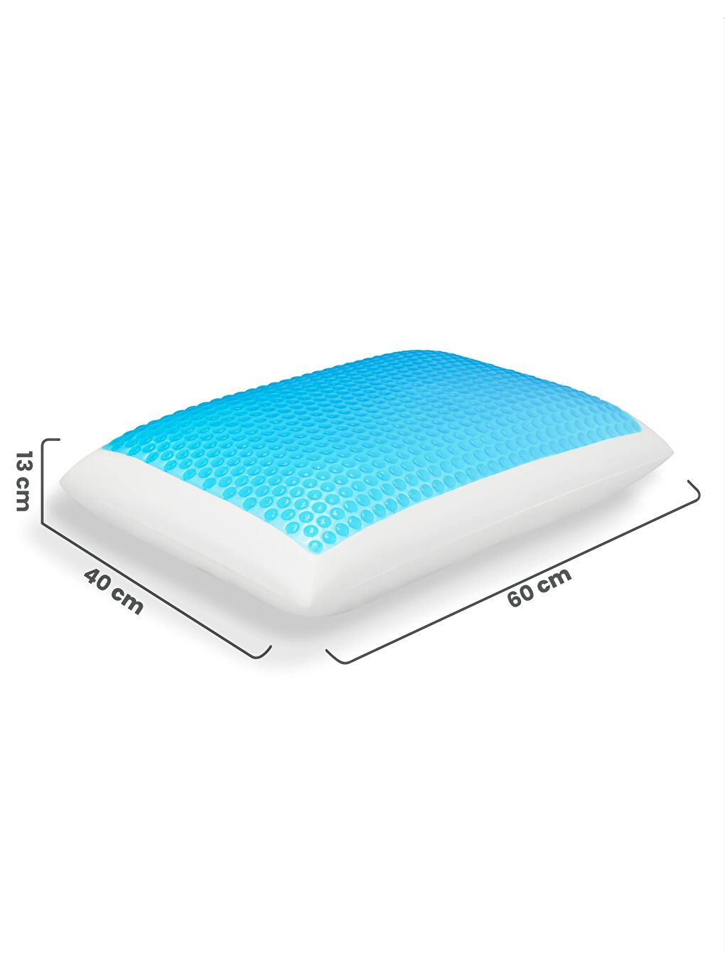 Beyaz Zenya Serinletici Jelli Visco Yastık 60x40x13-1