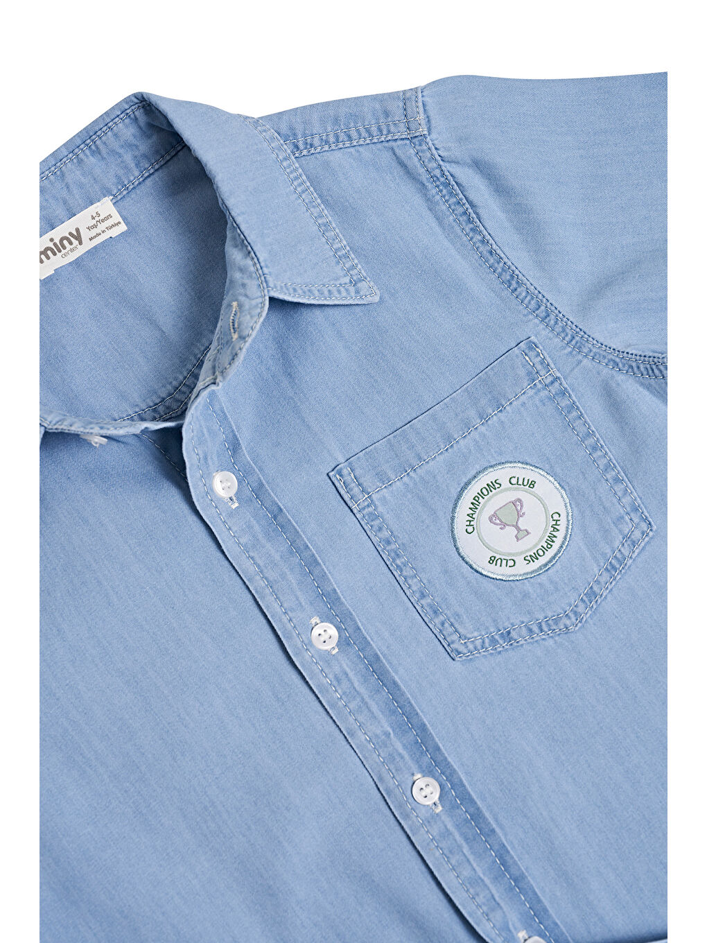Mavi Erkek Çocuk Denim Gömlek-2