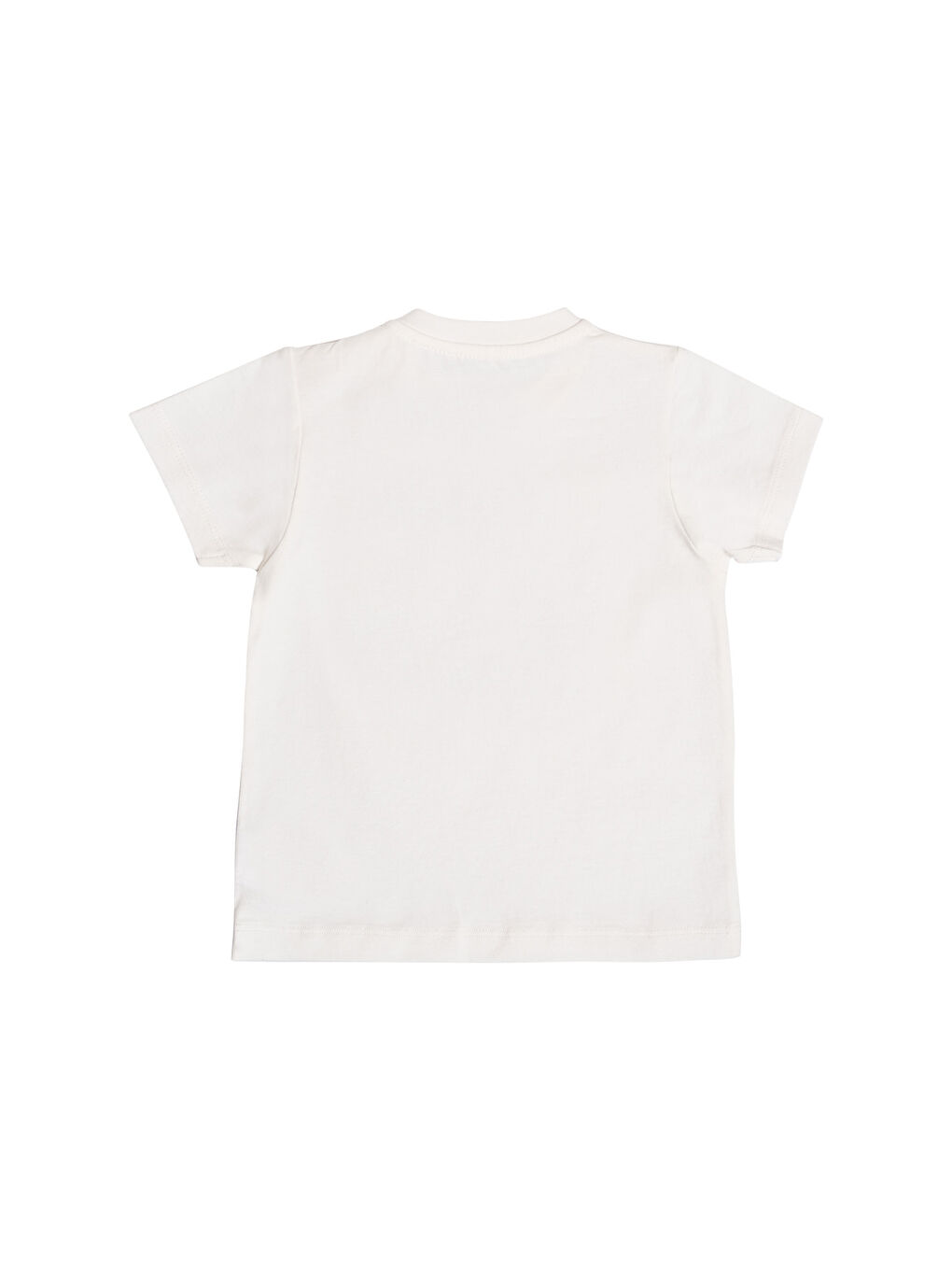 Beyaz Kız Çocuk Kısa Kollu Baskılı Tshırt-5