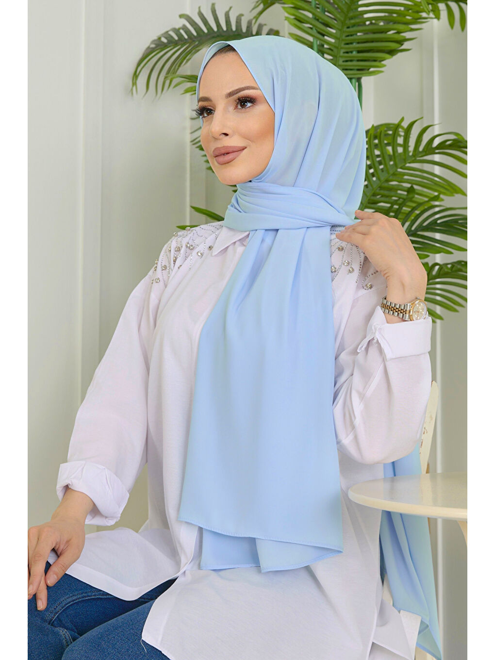 Cesika Şal Bebe Mavi - 11653-1