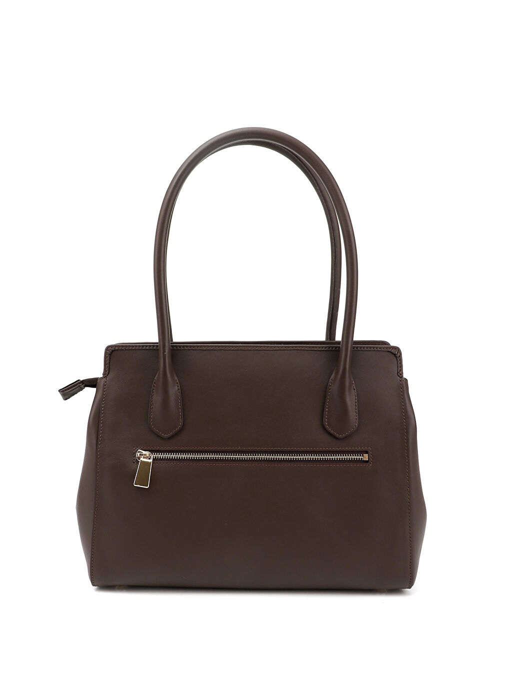 Kahverengi Kadın ORTA KAHVERENGİ Hakiki Deri El ve Omuz Çantası-3