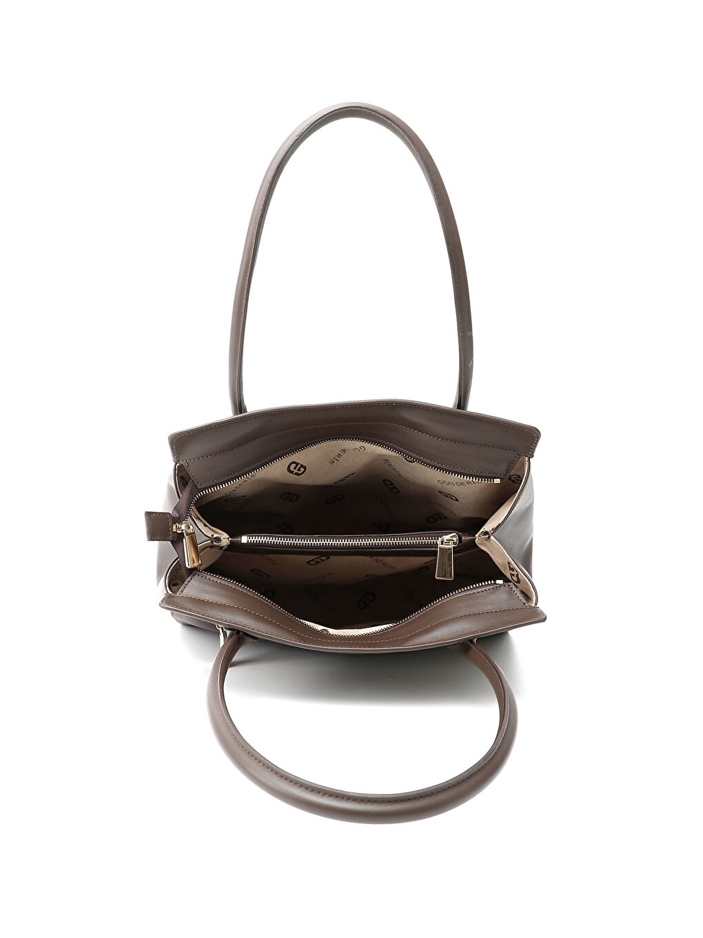 Kahverengi Kadın ORTA KAHVERENGİ Hakiki Deri El ve Omuz Çantası-4