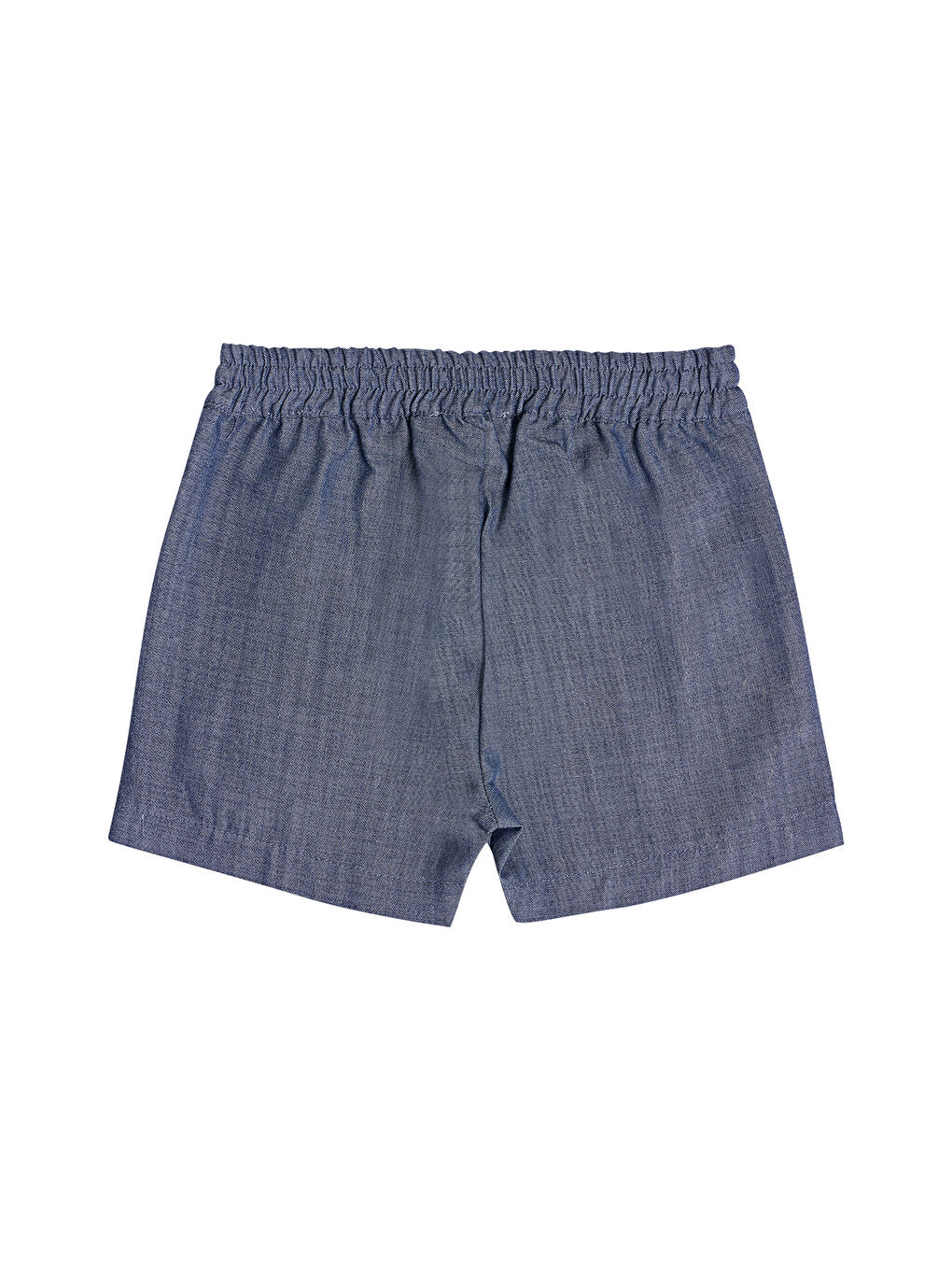 Nakış Detaylı Erkek Bebek Şort Mavi-4