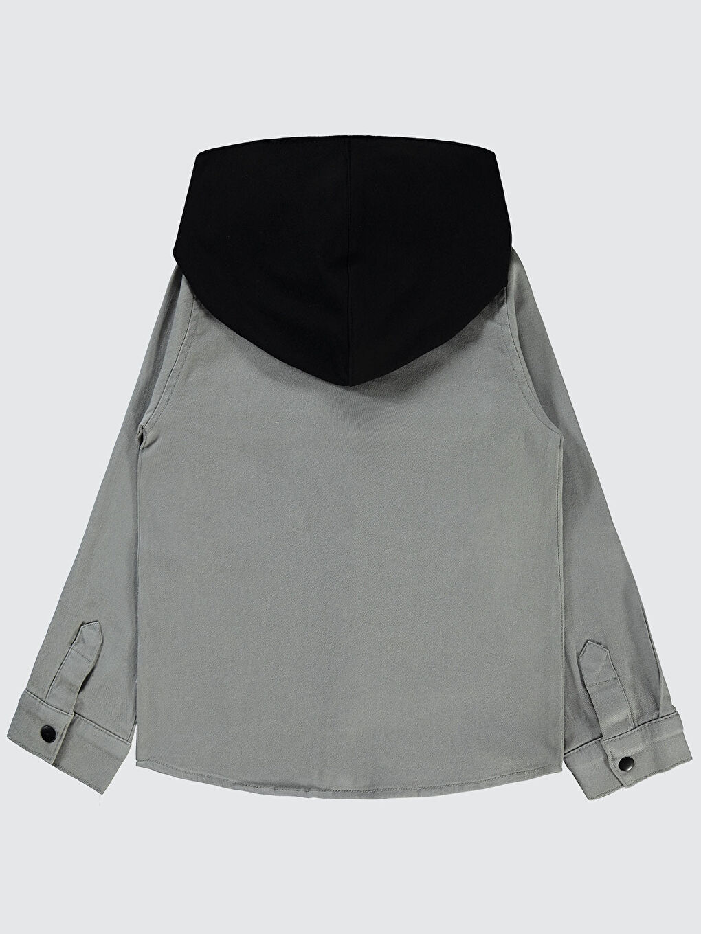 Boys Erkek Çocuk Kapüşonlu Gömlek 6 9 Yaş Gri-1