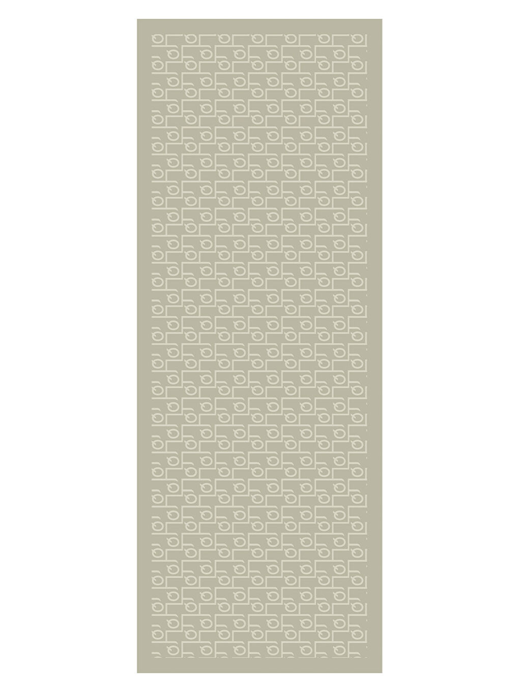 İpek Jakar Monogram Şal Kum Beji-5