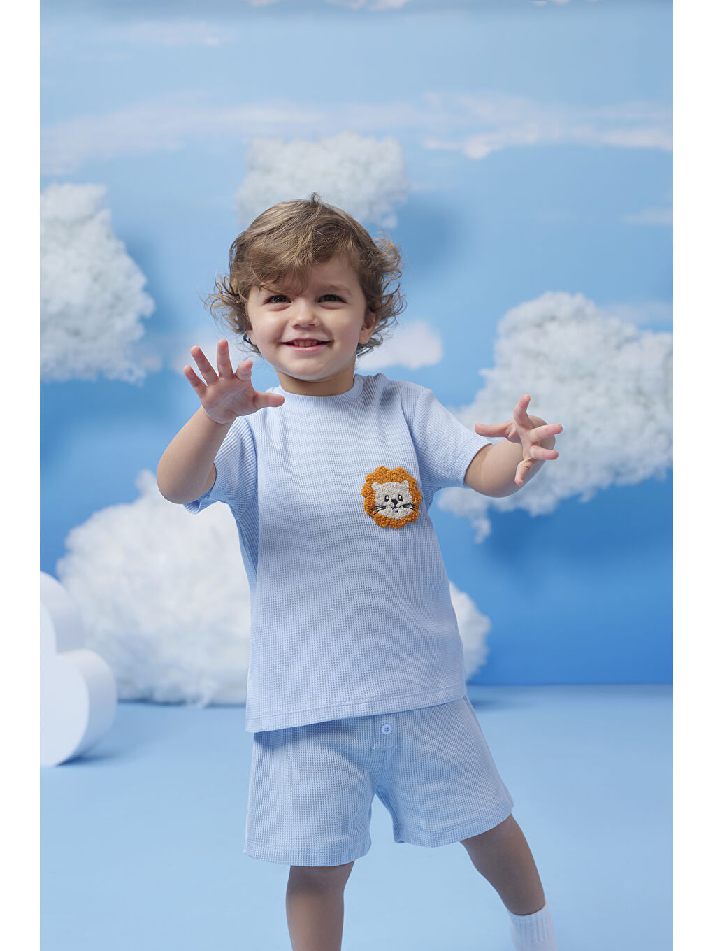 Mavi Erkek Bebek Ikılı Takım-1