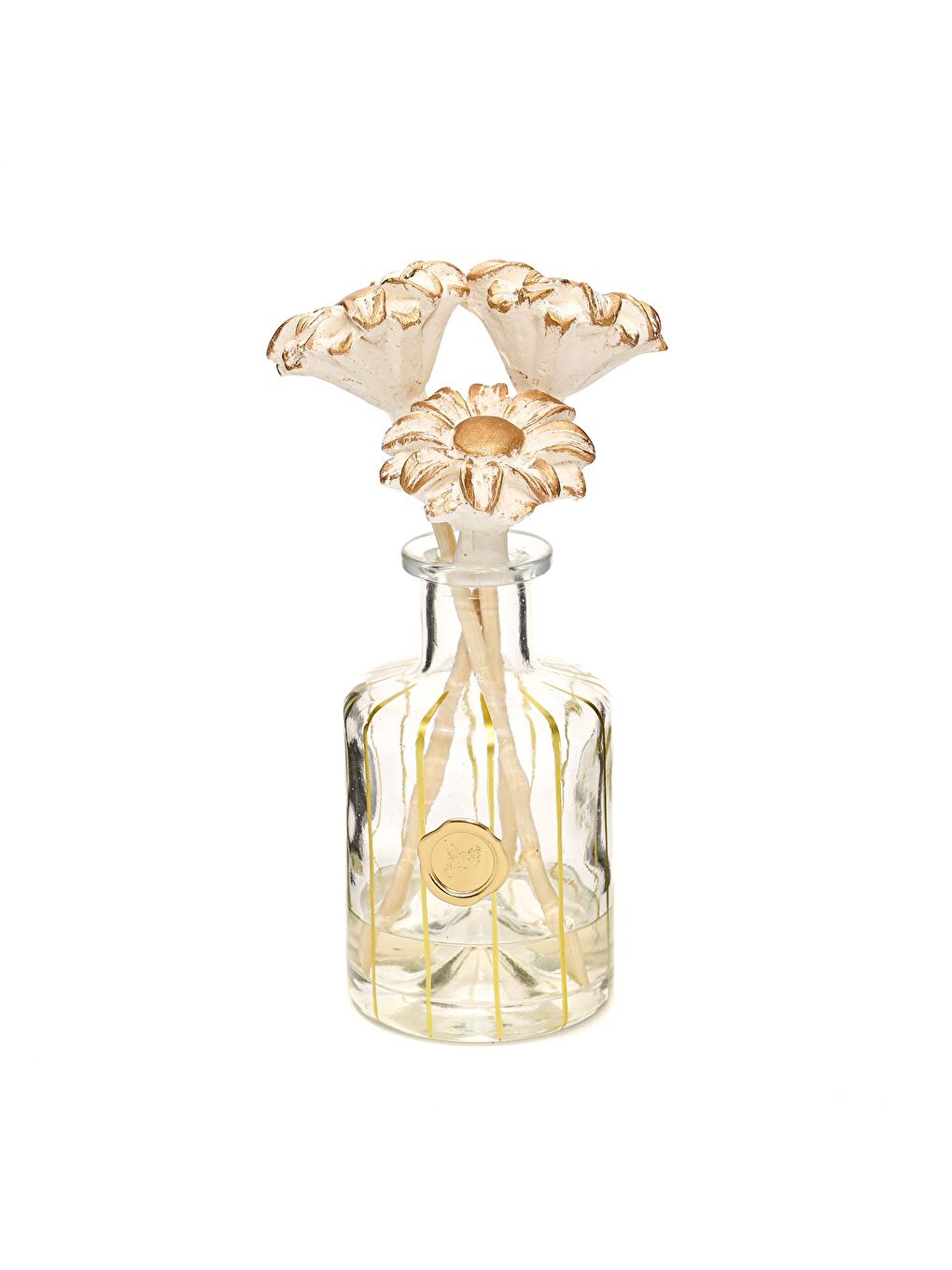 Missi Sari 500 ml Gold Boyalı Cam Şişe Dark Amber Oda Kokusu
