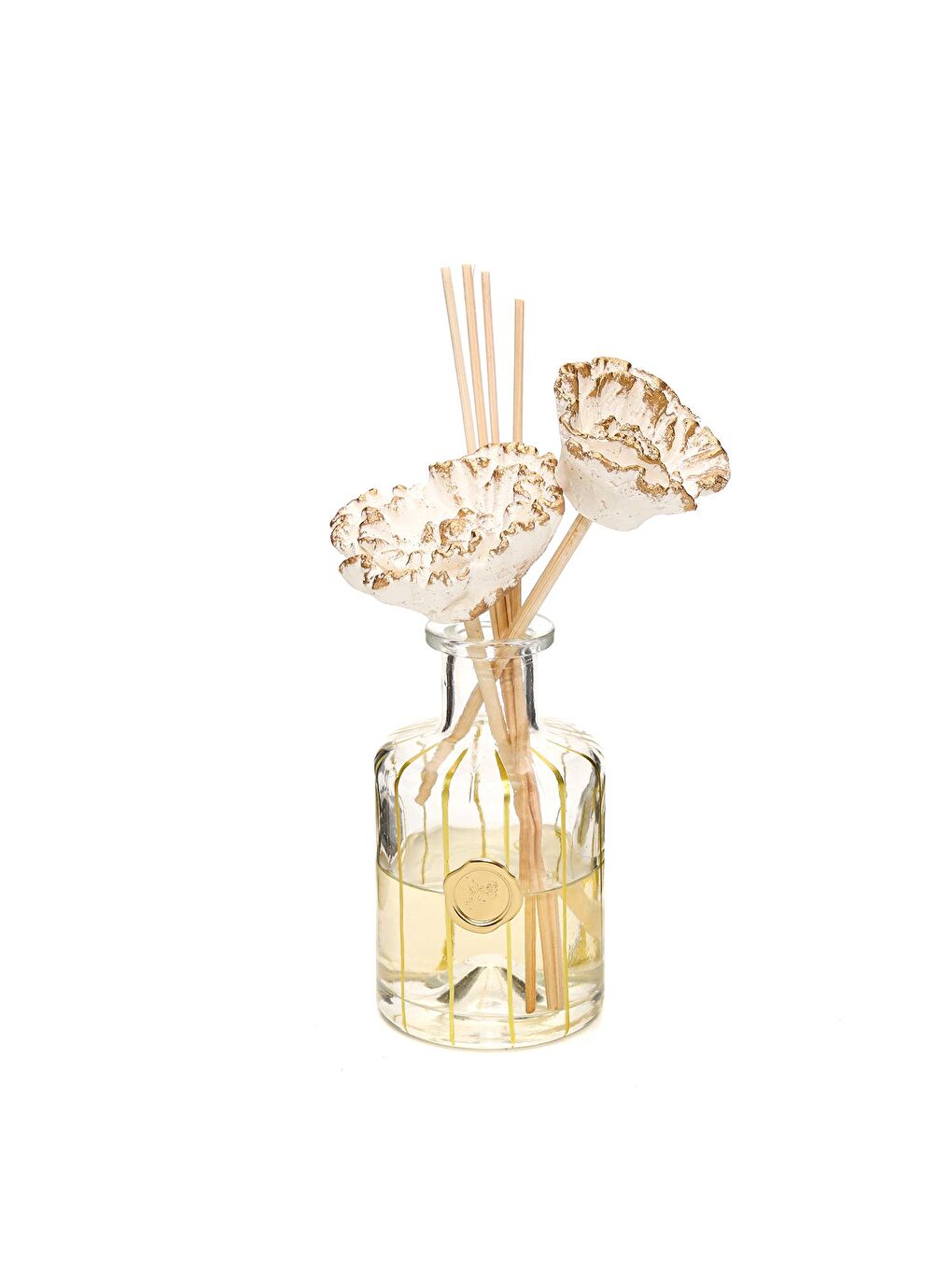 Missi Sari 200 ml Gold Boyalı Cam Şişe Oud Vanilya Oda Kokusu