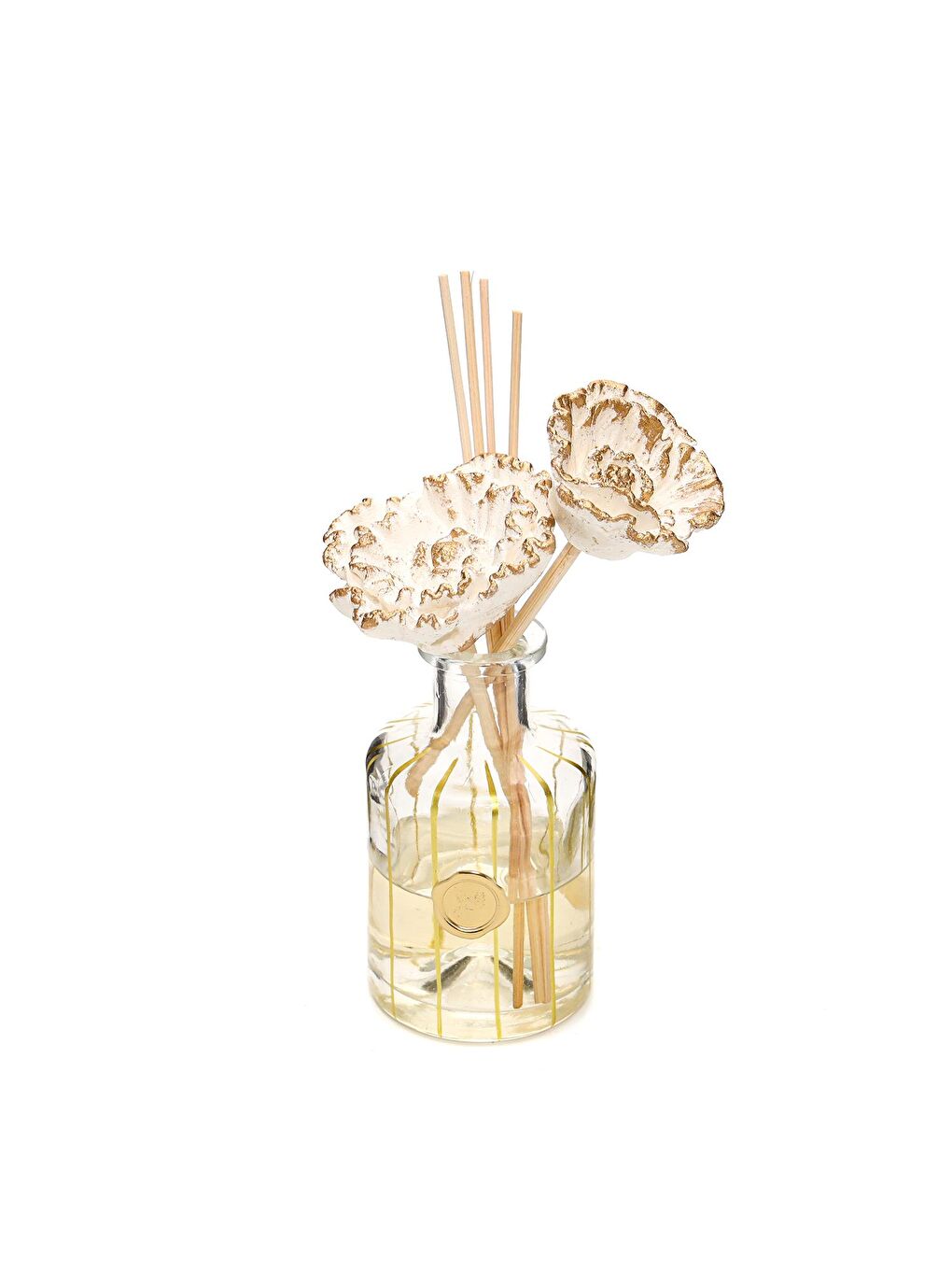 Missi Sari 200 ml Gold Boyalı Cam Şişe Oud Vanilya Oda Kokusu - 1