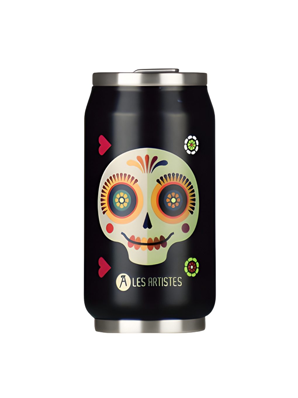 Karışık Isı Yalıtımlı Kutu Çelik Termos 280ml Sugar Skull