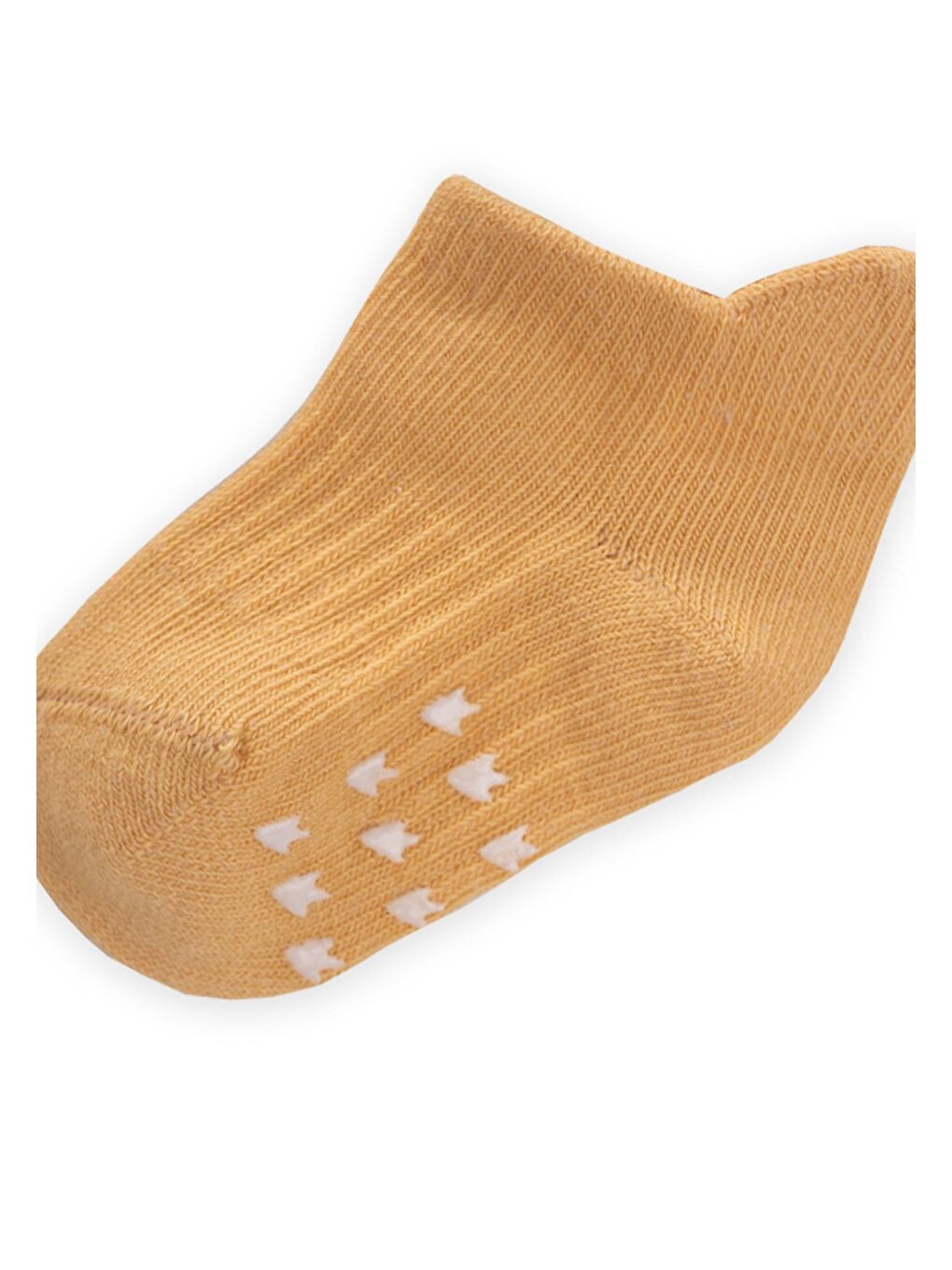 Sarı Kız Çocuk Baskılı Patik Çorap-1