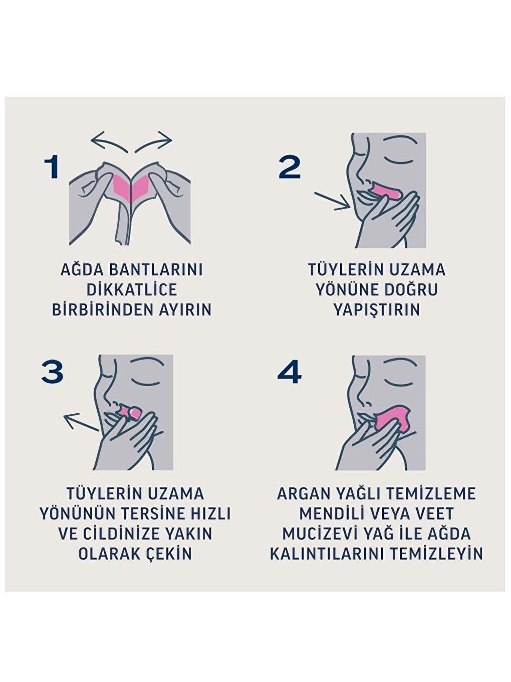 Veet Renksiz Pro Ağda Bandı Yüz Bölgesi Normal Ciltler İçin 20 li x 2 Adet - 2