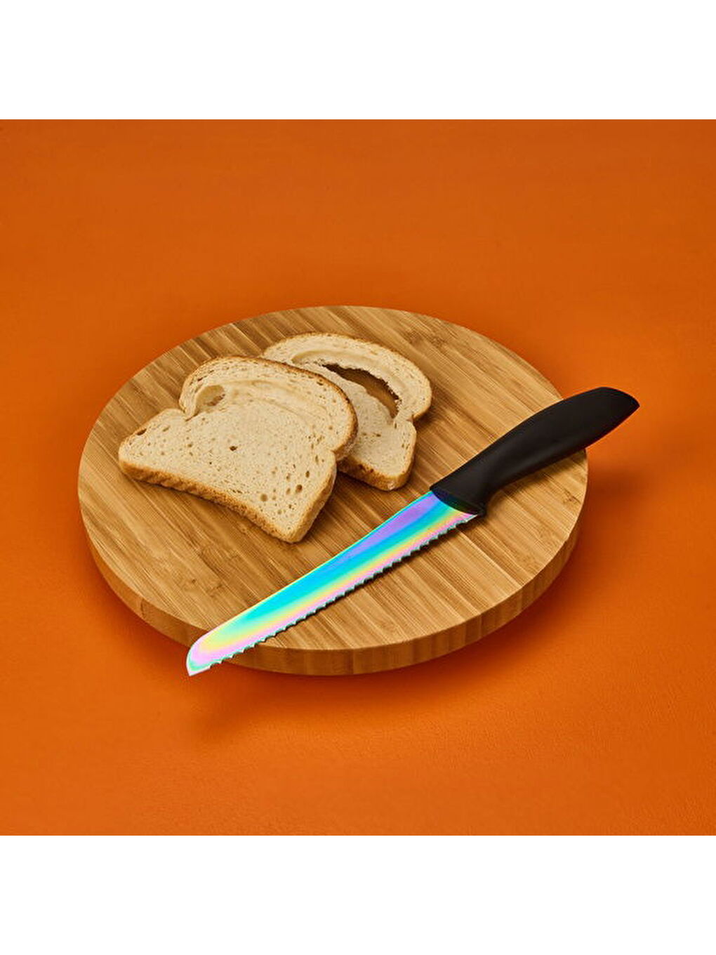 Renksiz Titanyum Seri Ekmek Bıçağı - Renkli - 27 cm