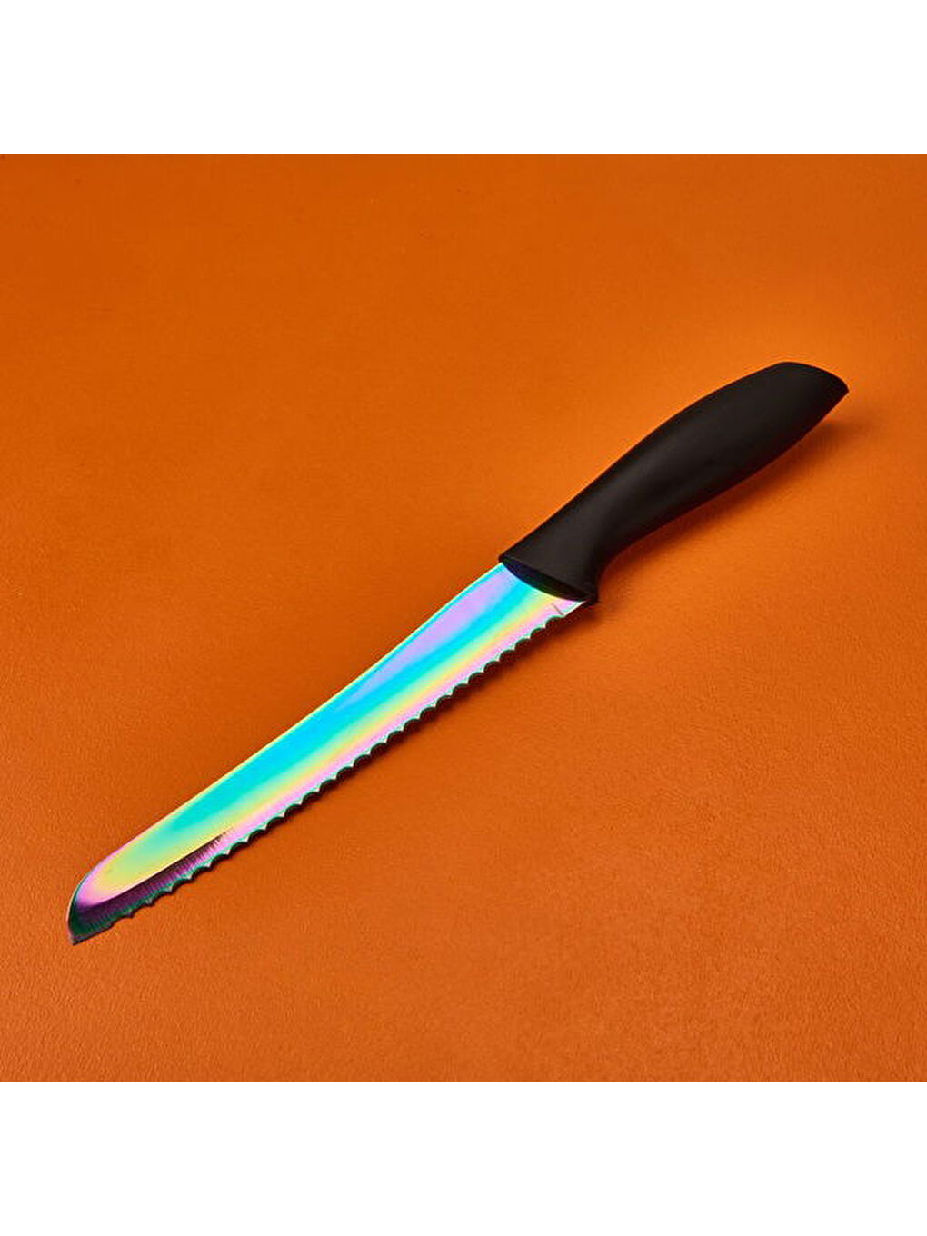 Renksiz Titanyum Seri Ekmek Bıçağı - Renkli - 27 cm-1