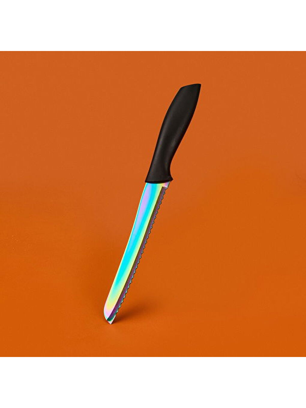 Renksiz Titanyum Seri Ekmek Bıçağı - Renkli - 27 cm-2
