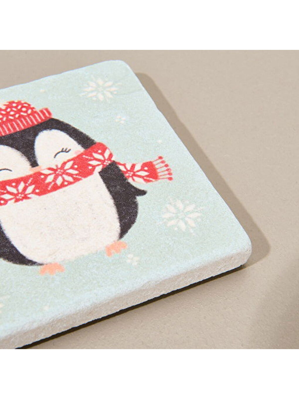 Karışık Kitchen Penguen Bardak Altlığı - Renkli - 10 cm-1