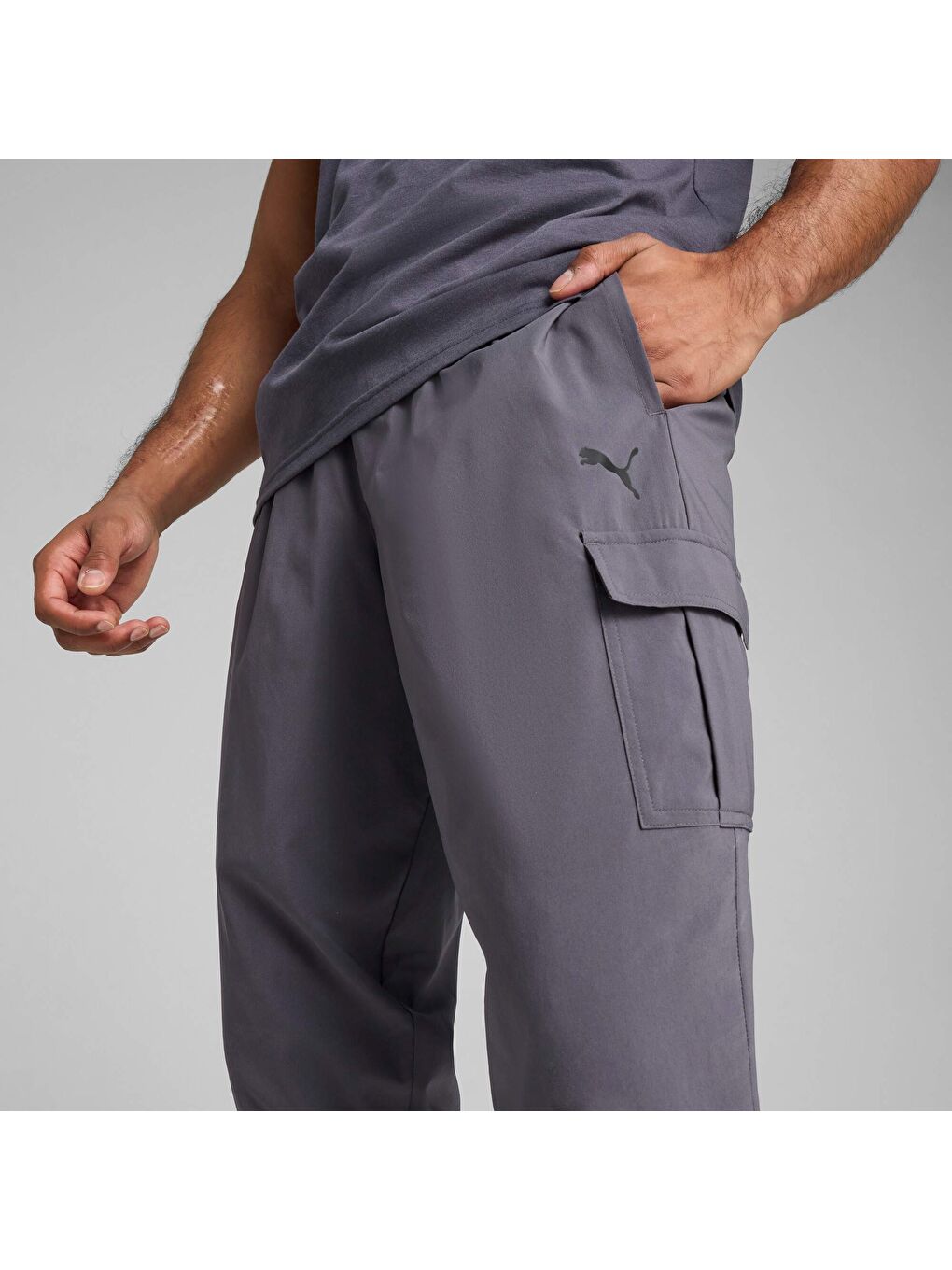 Gri TAD TECH Erkek Dokuma Eşofman Altı-3