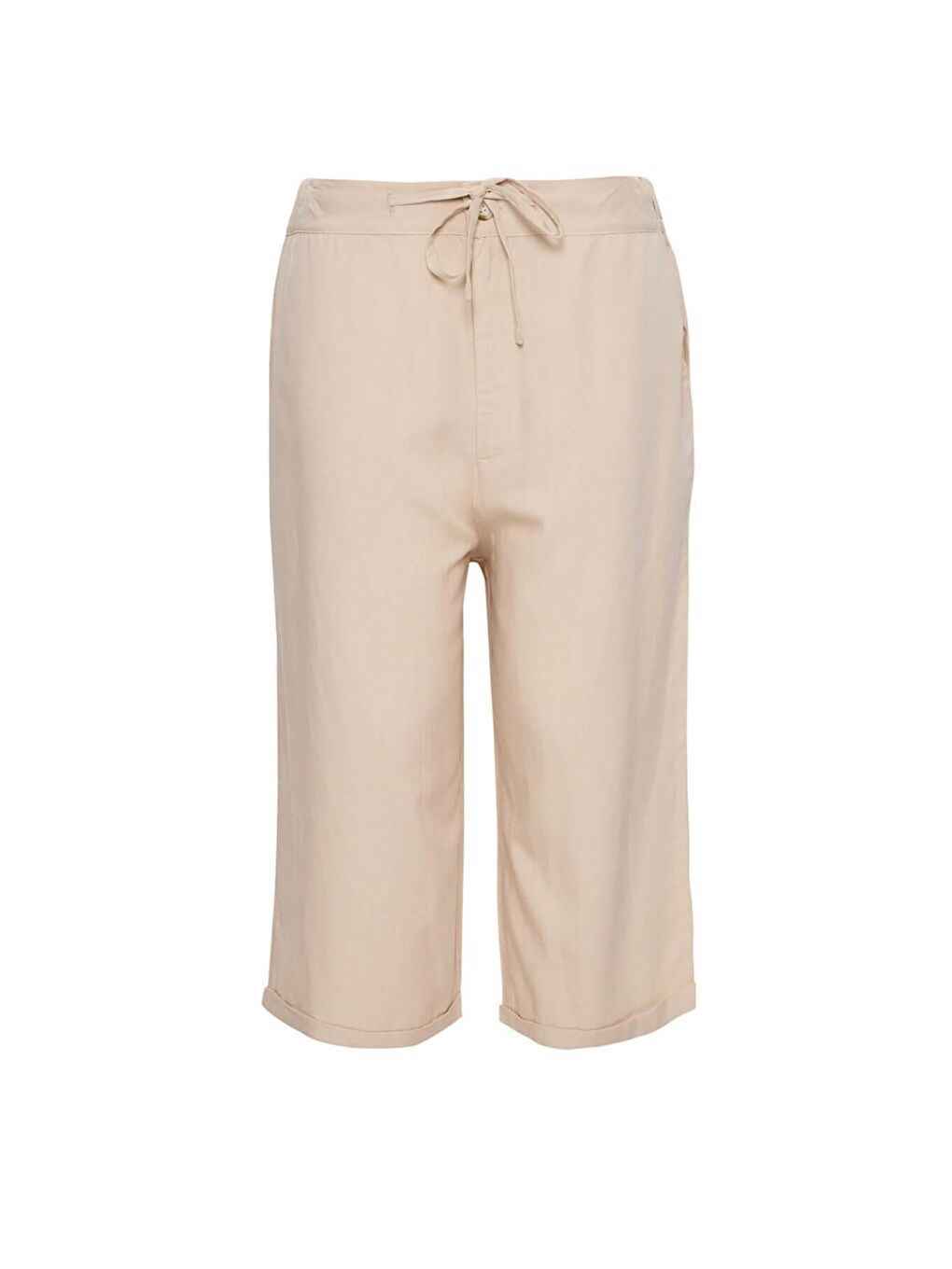 Bej Keten Kumaş Erkek Kapri 4022-1