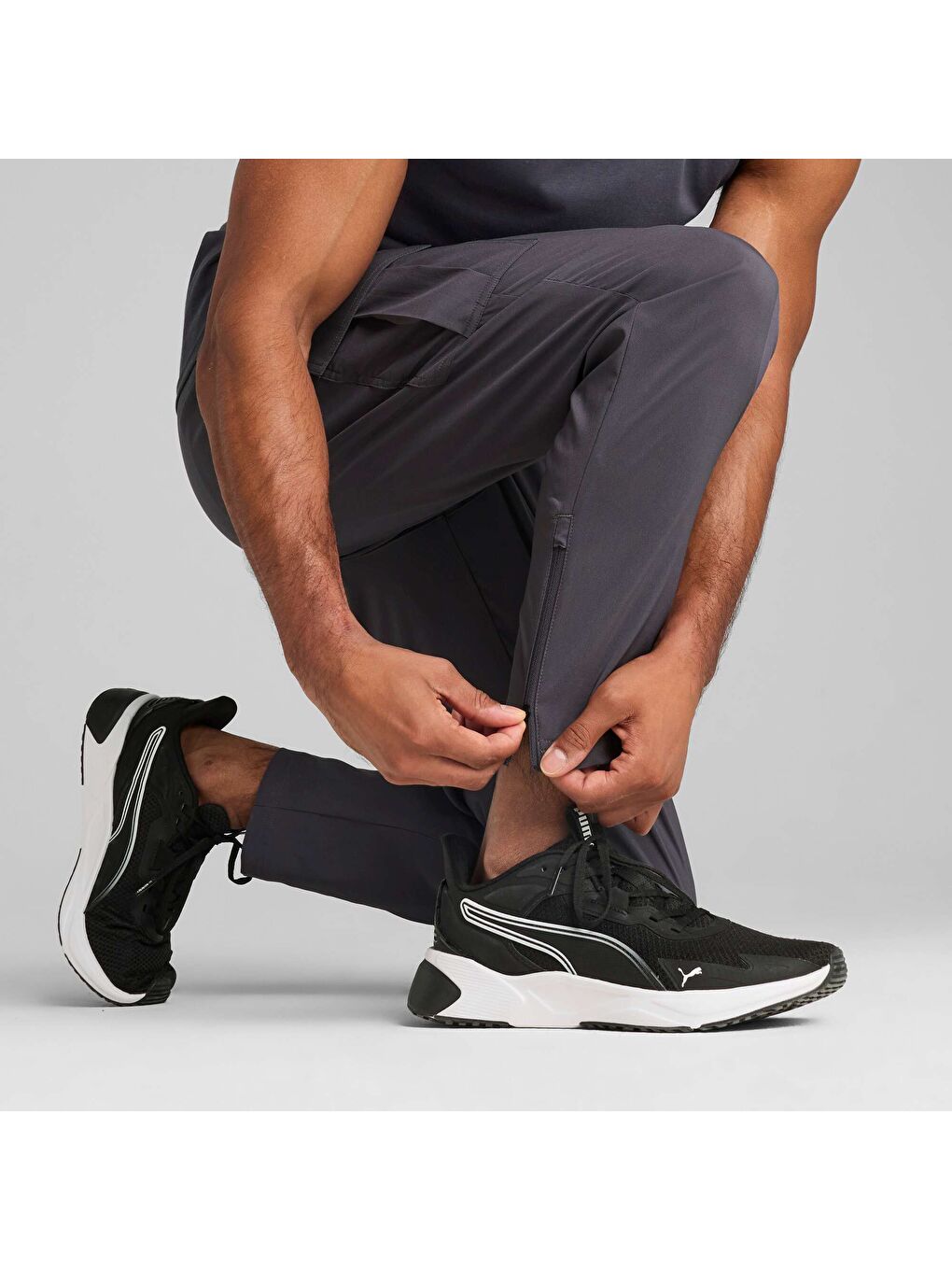 Gri TAD TECH Erkek Dokuma Eşofman Altı-6