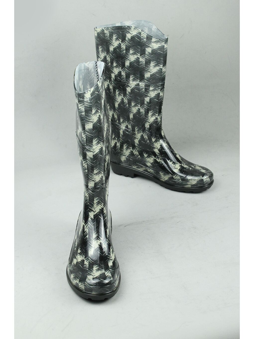 Siyah 1945 Su Geçirmez Yağmur Çizmesi Kadın-4